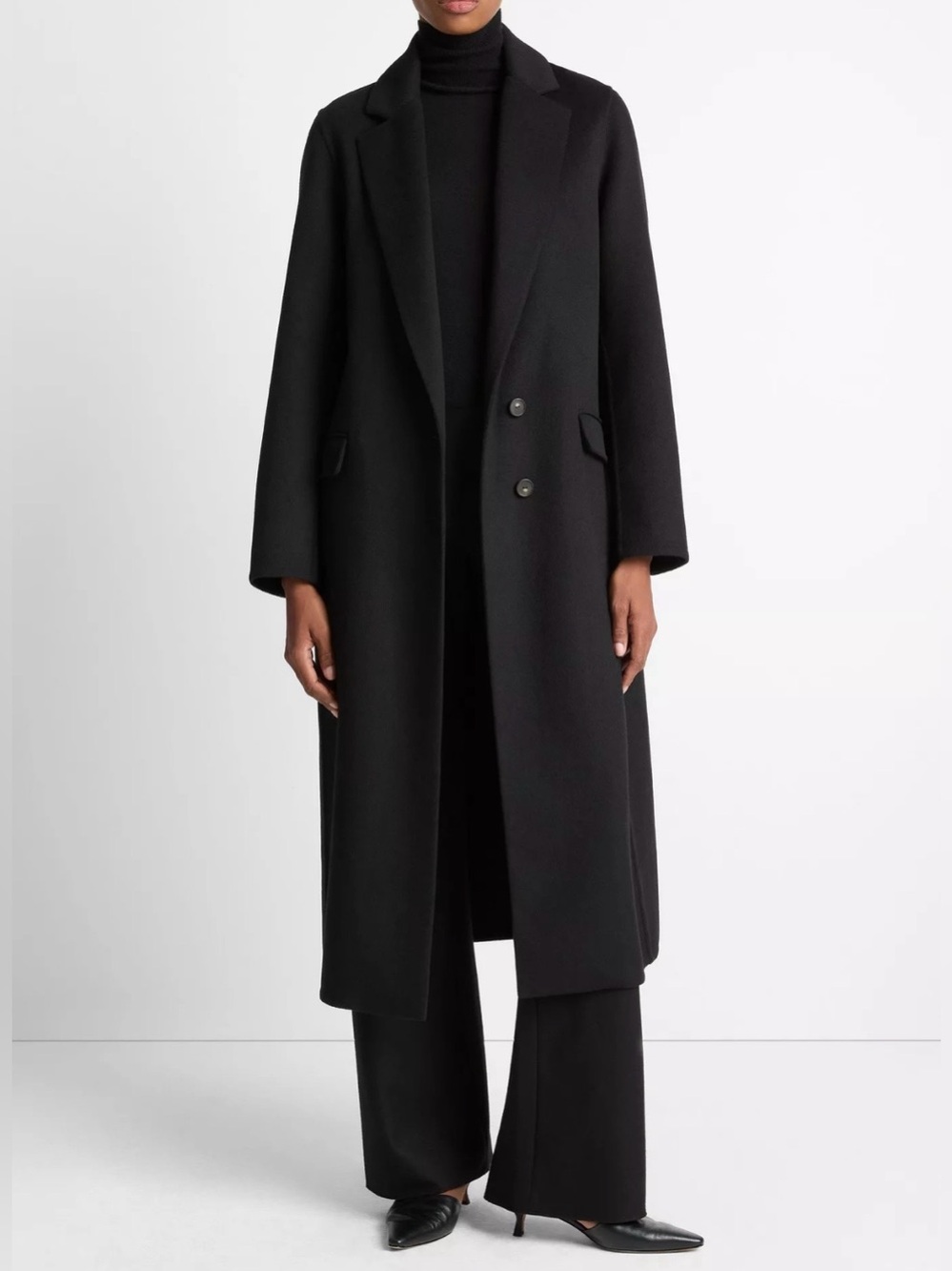 Vince Wool-Blend Single-Breasted Coat
